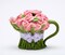Hand Painted Ceramic Pink Rose Flower Teapot, Gift for Her, Gift for Mom, Tea Party Décor, Café Décor, Farmhouse Kitchen Décor